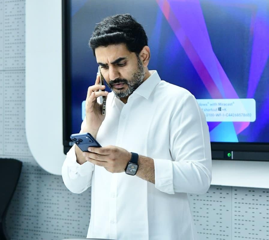 minister nara lokesh reviews on montha cyclone