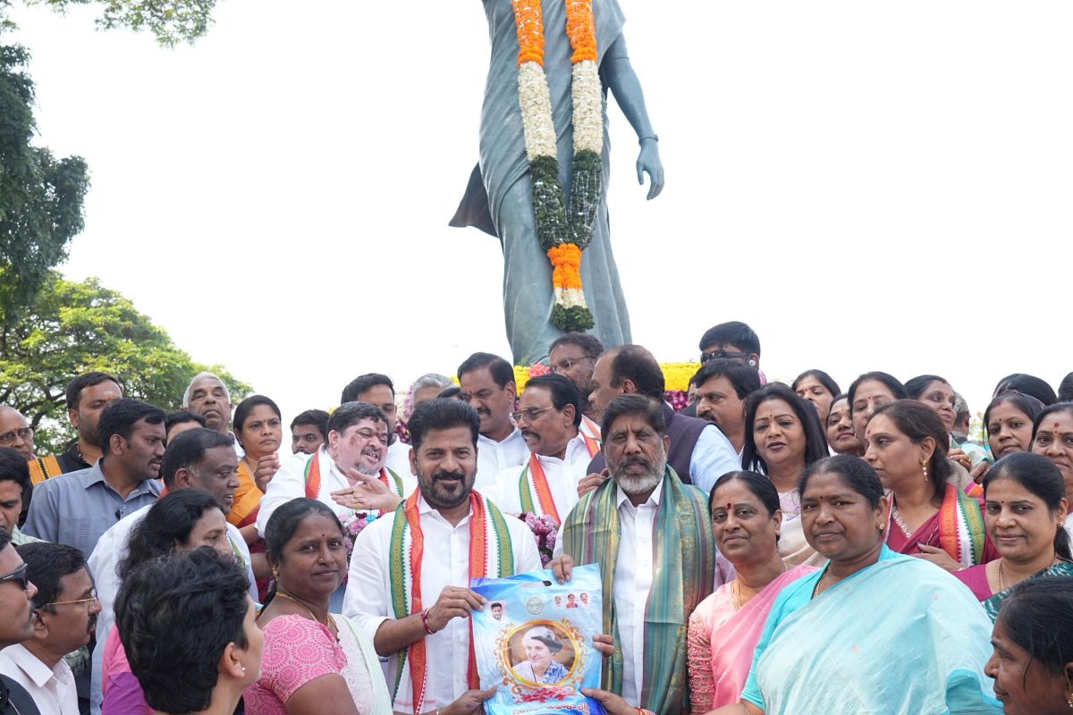 CM Revanth Reddy starts Indiramma sarees distribution
